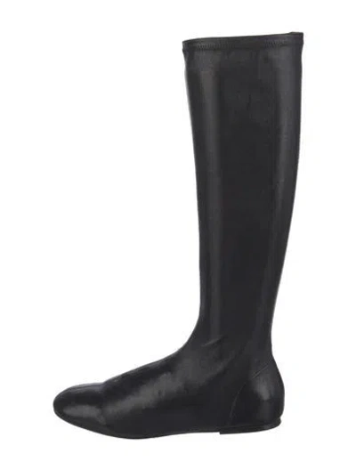 Pre-owned Co Leather Riding Boots In Black