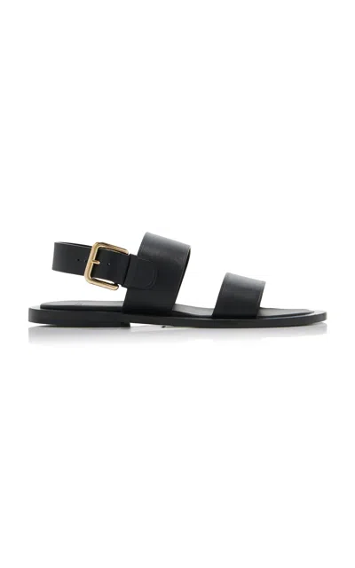 Co Leather Sandals In Black