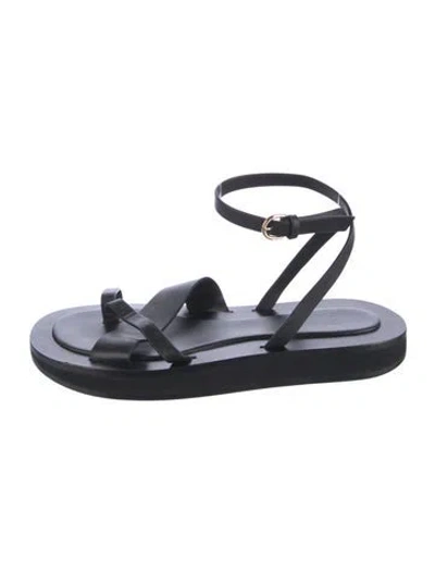 Pre-owned Co Leather Sandals In Black