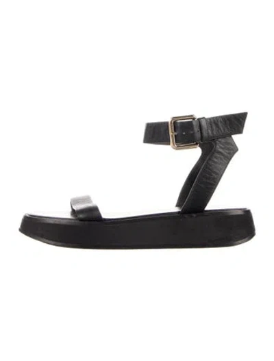 Pre-owned Co Leather Sandals In Blue