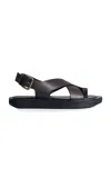 Co Leather Sandals In Brown