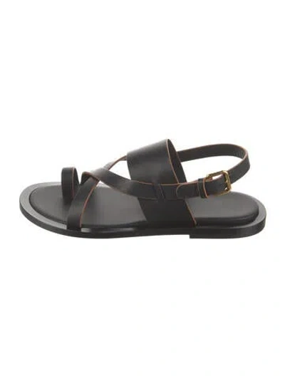 Pre-owned Co Leather Sandals W/ Tags In Black