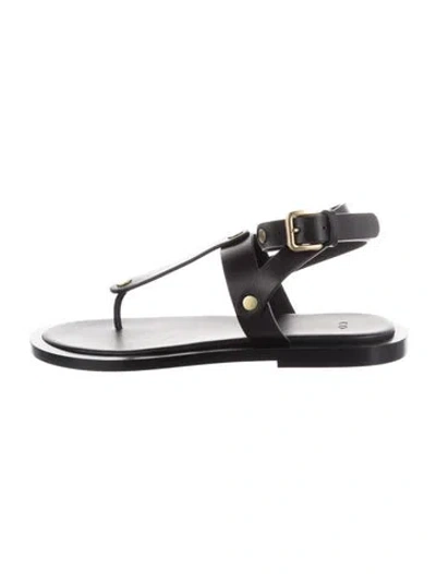 Pre-owned Co Leather Sandals W/ Tags In Black