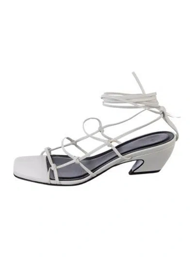 Pre-owned Co Leather Sandals In White
