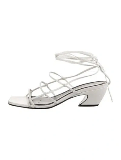 Pre-owned Co Leather Sandals In White