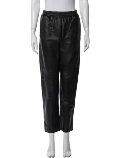 Pre-owned Co Leather Straight Leg Pants W/ Tags In Blue