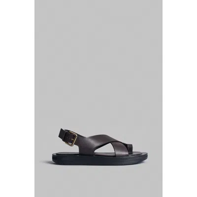 Co Leather Wrap Toe Sandal