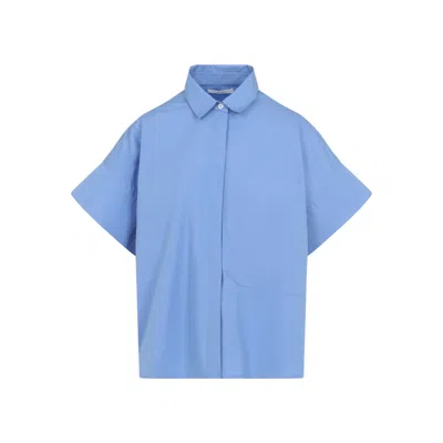 Co Light Blue Boxy Ss Tton Shirt