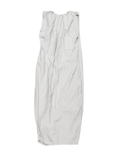Pre-owned Co Linen Long Dress In Blue