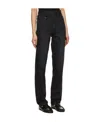 Co Logo High-waisted Straight Jeans In Black