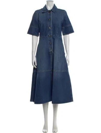 Pre-owned Co Long Dress In Blue