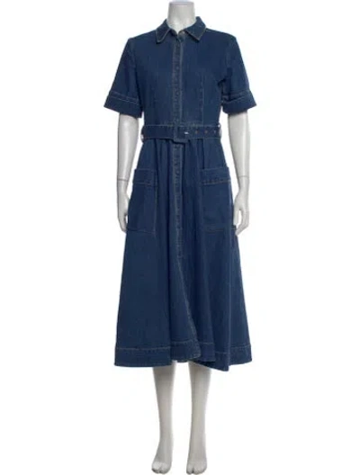Pre-owned Co Long Dress In Blue