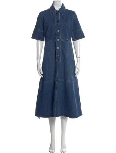 Pre-owned Co Long Dress In Blue