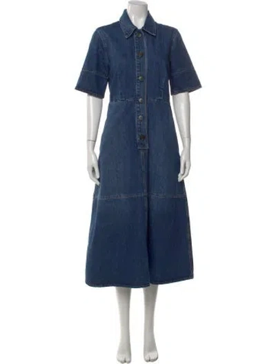Pre-owned Co Long Dress In Blue