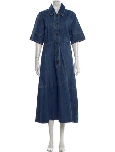 Pre-owned Co Long Dress In Blue