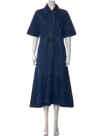 Pre-owned Co Long Dress In Blue
