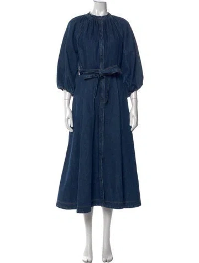 Pre-owned Co Long Dress In Blue
