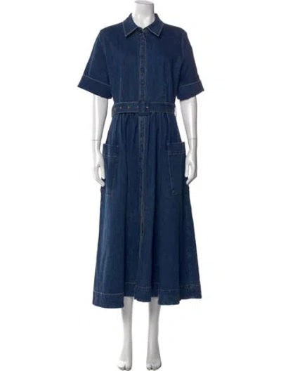 Pre-owned Co Long Dress In Blue