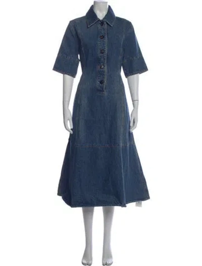 Pre-owned Co Long Dress In Blue