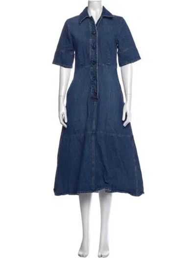 Pre-owned Co Long Dress In Blue