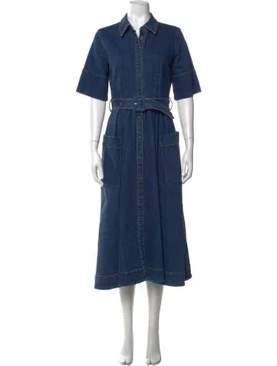Pre-owned Co Long Dress In Blue