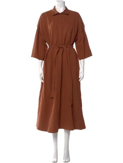 Pre-owned Co Long Dress In Brown