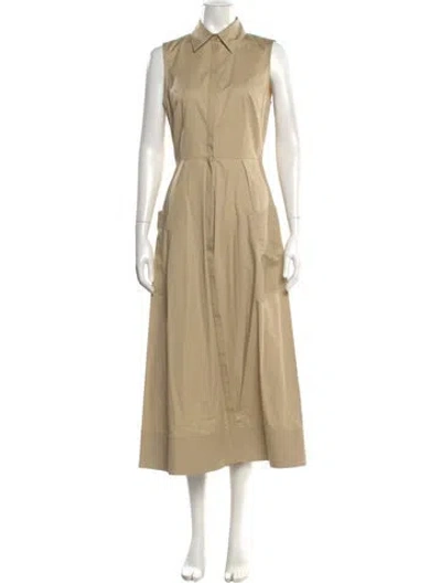 Pre-owned Co Long Dress In Brown