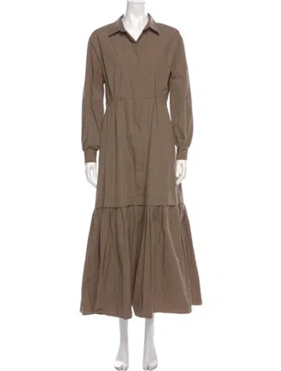 Pre-owned Co Long Dress In Brown