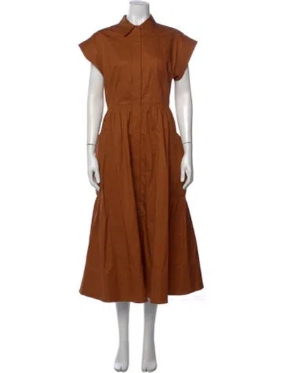 Pre-owned Co Long Dress In Brown