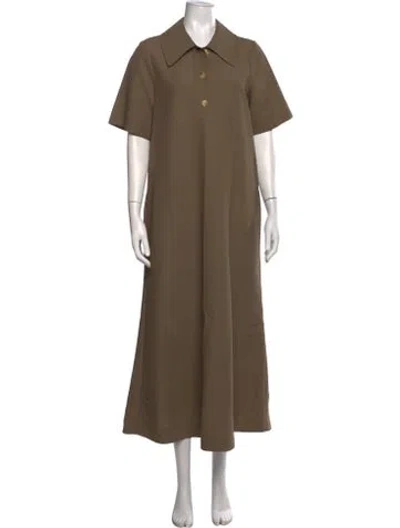 Pre-owned Co Long Dress In Brown