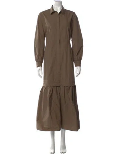 Pre-owned Co Long Dress In Brown
