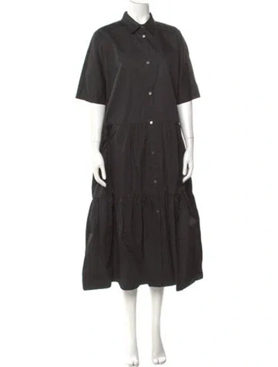 Pre-owned Co Long Dress In Gray