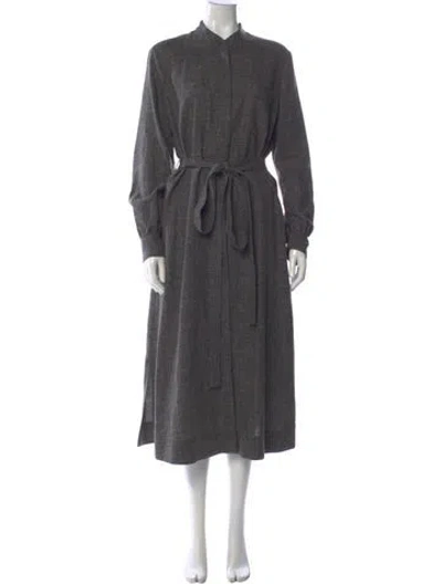 Pre-owned Co Long Dress In Gray