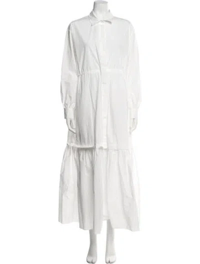 Pre-owned Co Long Dress In White