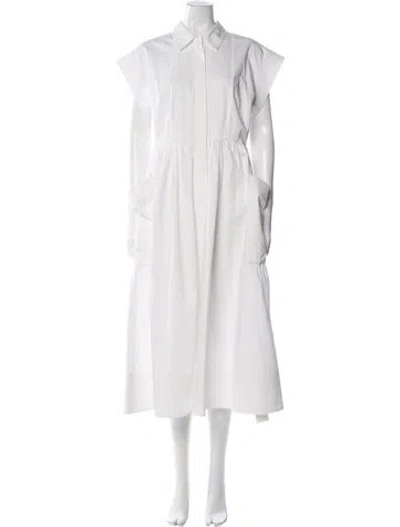 Pre-owned Co Long Dress In White