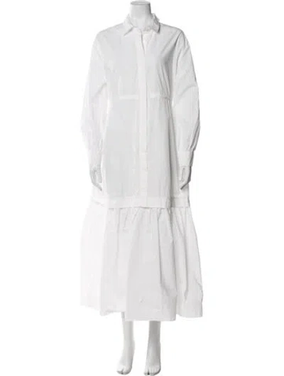 Pre-owned Co Long Dress In White