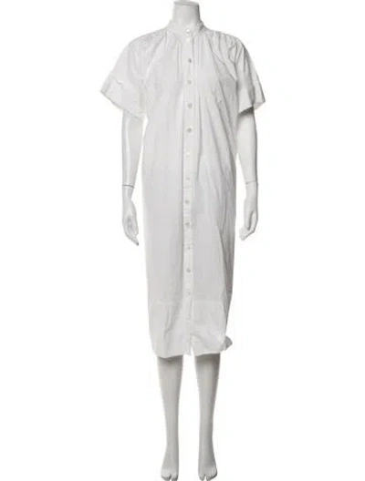 Pre-owned Co Long Dress In White