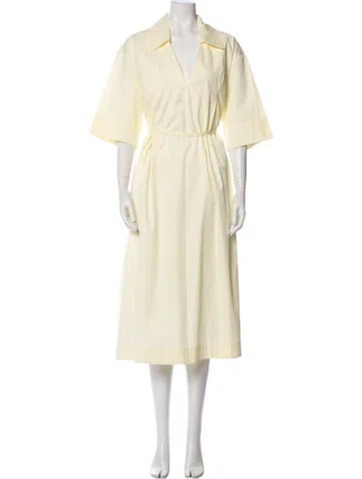 Pre-owned Co Long Dress In Yellow