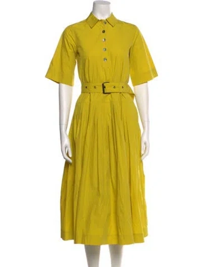 Pre-owned Co Long Dress In Yellow