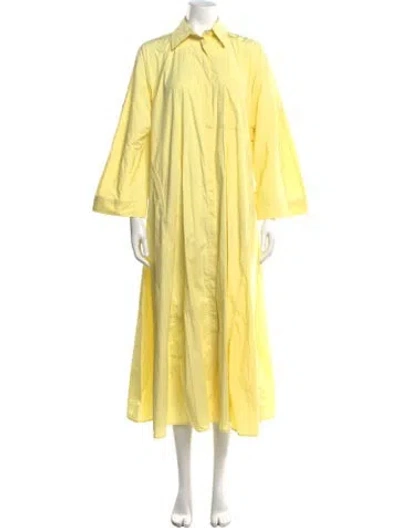 Pre-owned Co Long Dress In Yellow