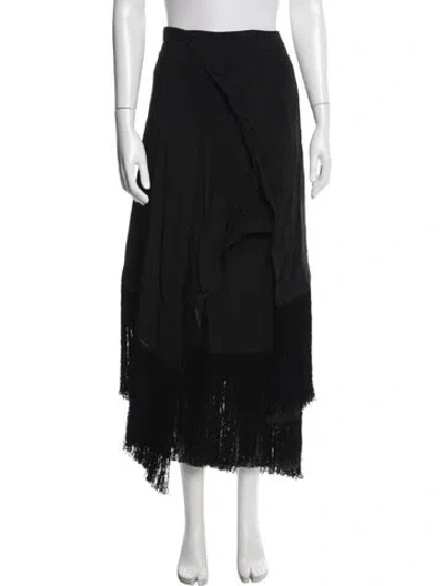 Pre-owned Co Long Skirt In Black