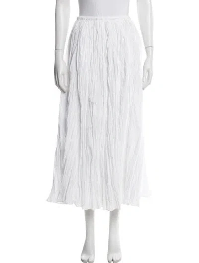 Pre-owned Co Long Skirt In White