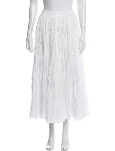 Pre-owned Co Long Skirt In White