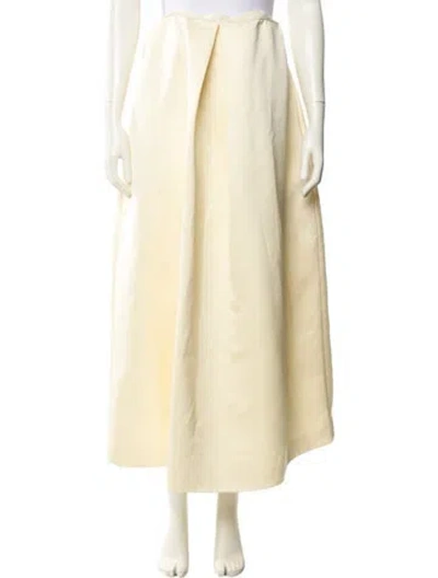 Pre-owned Co Long Skirt In Yellow