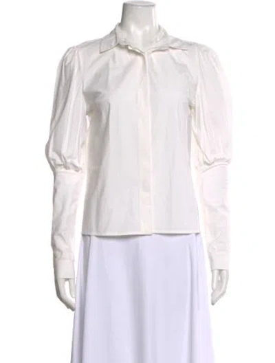 Pre-owned Co Long Sleeve Blouse In Neutral
