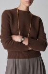Co Long Sleeve Crew In Brown