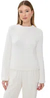 Co Long Sleeve Knit White In White