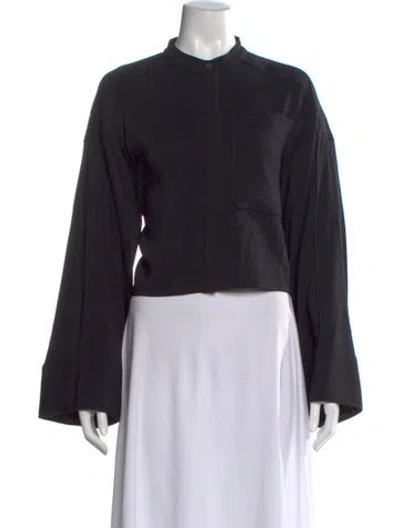 Pre-owned Co Long Sleeve Top In Black