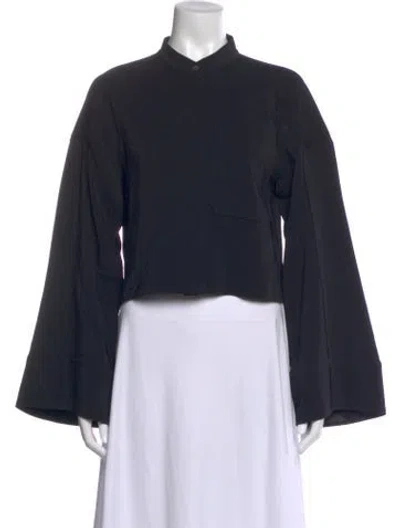 Pre-owned Co Long Sleeve Top In Blue