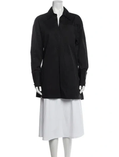 Pre-owned Co Long Sleeve Tunic In Black